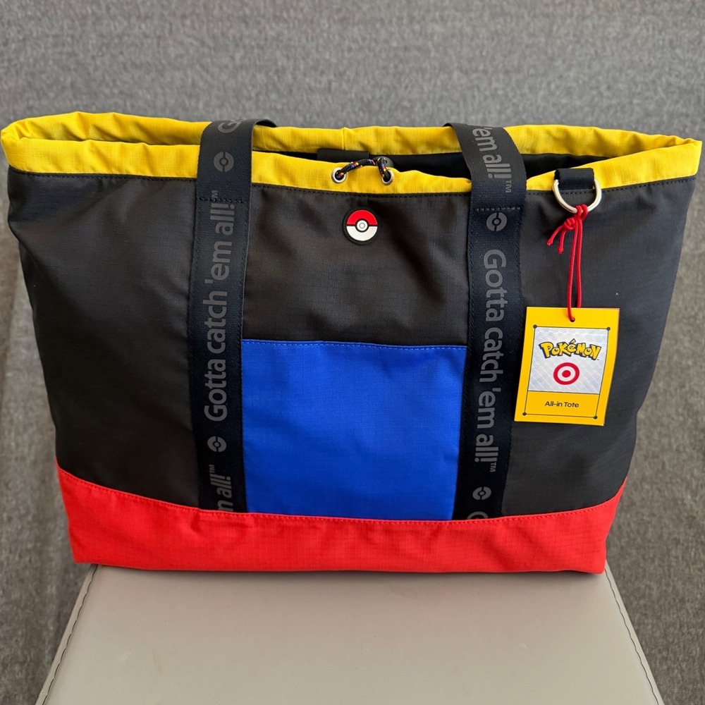 Pokemon Target Exclusive All-In Tote Bag 30th Anniversary Gotta Catch Em All NEW